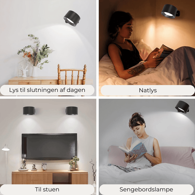 Flexilight™ | 360° Draaibare, draadloze oplaadbare wandlamp