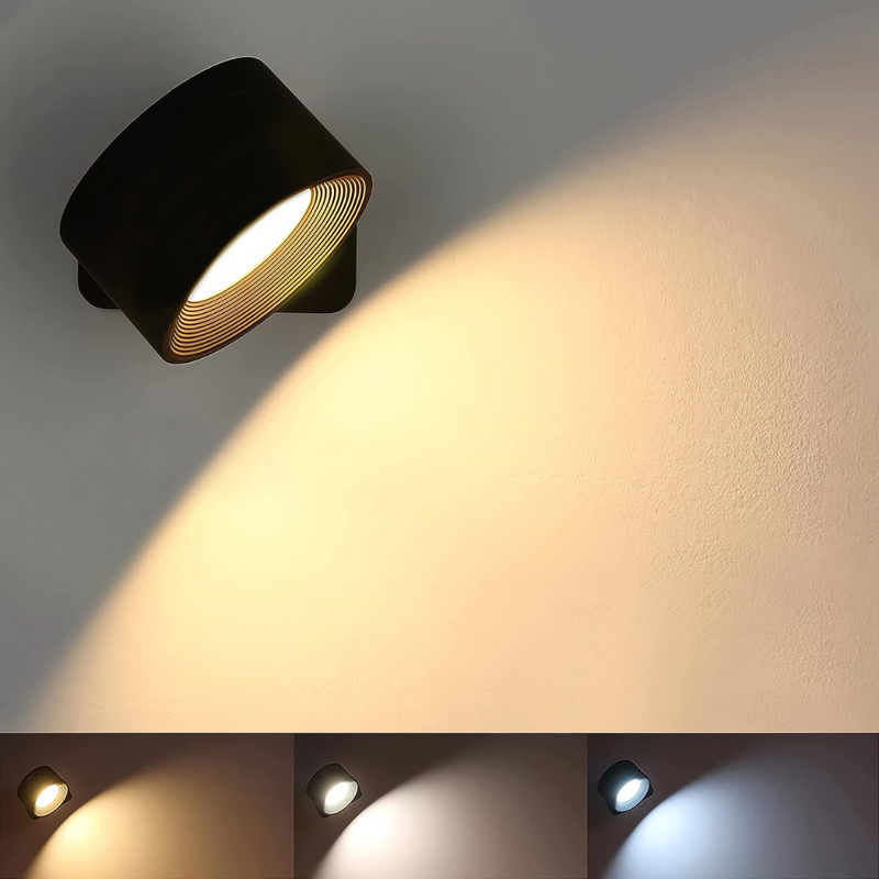 Flexilight™ | 360° Draaibare, draadloze oplaadbare wandlamp