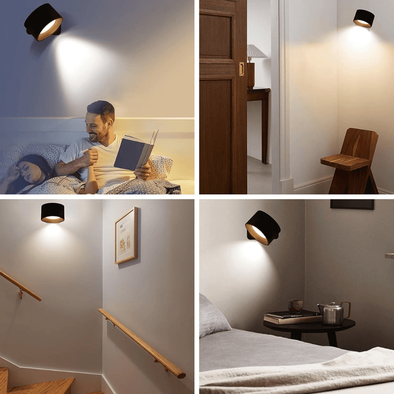 Flexilight™ | 360° Draaibare, draadloze oplaadbare wandlamp